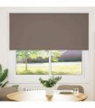 vidaXL Roller Blind Blackout Coffee 150x150 cm Fabric Width 146.6 cm Polyester