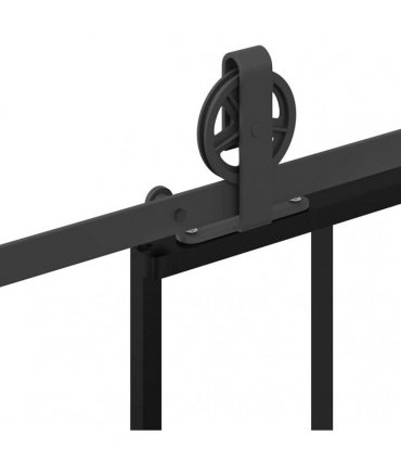 vidaXL Sliding Door with Hardware Set 76x205 cm ESG Glass&Aluminium