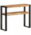 vidaXL Console Table 90x30x75 cm Solid Acacia Wood