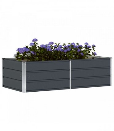 vidaXL Planter Anthracite 160 x 80 x 45 cm Steel