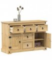 vidaXL Sideboard Corona 112x40x75 cm Solid Wood Pine