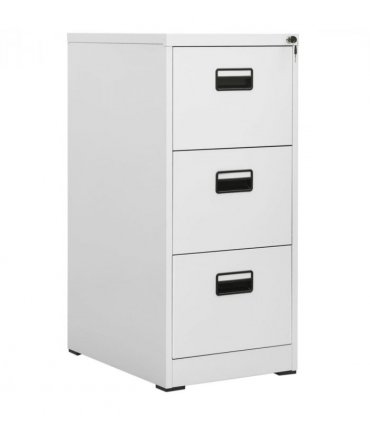 vidaXL Filing Cabinet Light Grey 46x62x102.5 cm Steel
