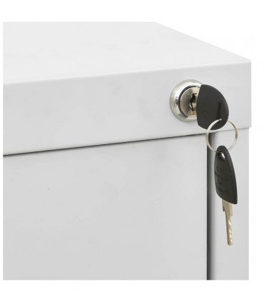 vidaXL Filing Cabinet Light Grey 46x62x102.5 cm Steel