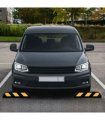 vidaXL Reflective Parking Blocks 2 pcs 56x15x10 cm Rubber