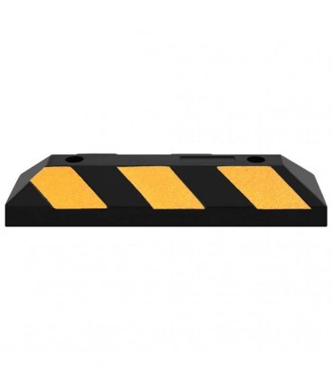 vidaXL Reflective Parking Blocks 2 pcs 56x15x10 cm Rubber