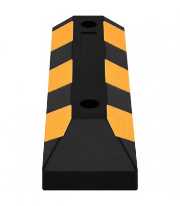 vidaXL Reflective Parking Blocks 2 pcs 56x15x10 cm Rubber