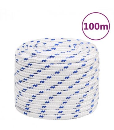 vidaXL Boat Rope White 18 mm 100 m Polypropylene
