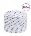 vidaXL Boat Rope White 18 mm 100 m Polypropylene