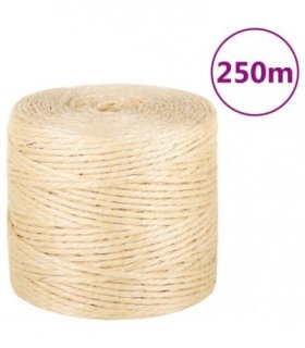 vidaXL Rope 100% Sisal 4 mm 250 m