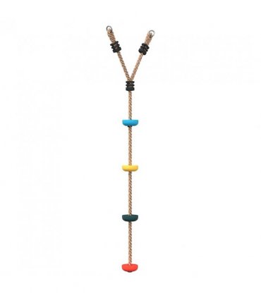 vidaXL Disc Rope Swing for Kids with 4 Treads Multicolour