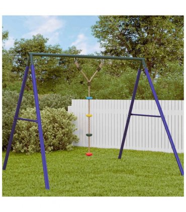 vidaXL Disc Rope Swing for Kids with 4 Treads Multicolour
