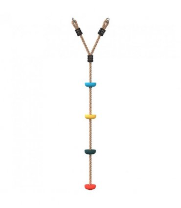 vidaXL Disc Rope Swing for Kids with 4 Treads Multicolour