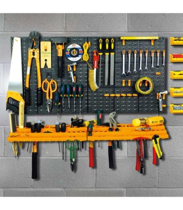 vidaXL Tool Wall 500x1000 mm 50 Hooks PP