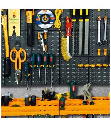 vidaXL Tool Wall 500x1000 mm 50 Hooks PP