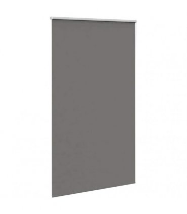vidaXL Roller Blind Blackout Grey 125x210 cm Fabric Width 121.6 cm Polyester