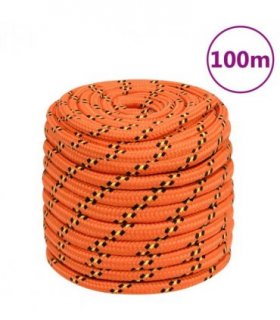 vidaXL Boat Rope Orange 18 mm 100 m Polypropylene