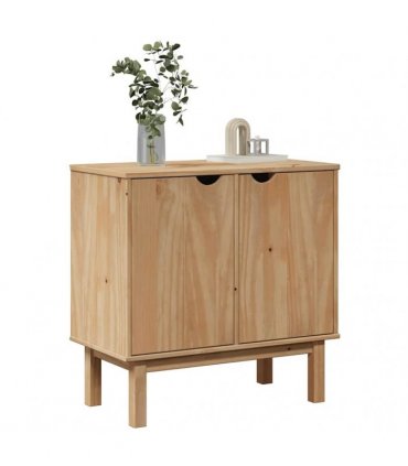 vidaXL Hallway Cabinet OTTA 75x40x75 cm Solid Wood Pine