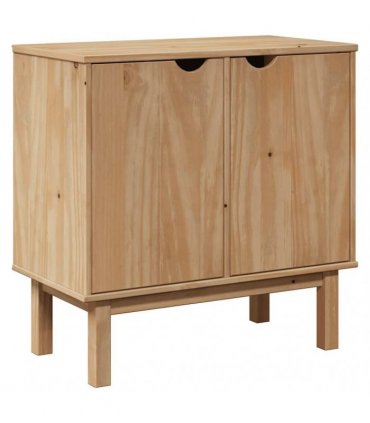 vidaXL Hallway Cabinet OTTA 75x40x75 cm Solid Wood Pine
