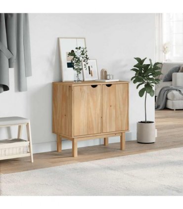 vidaXL Hallway Cabinet OTTA 75x40x75 cm Solid Wood Pine