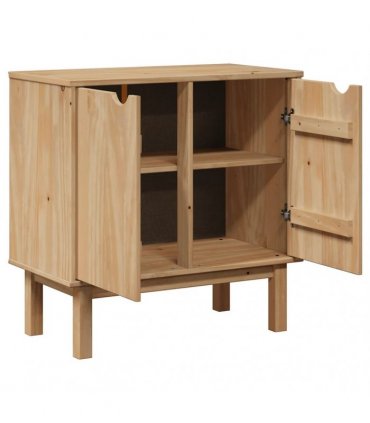 vidaXL Hallway Cabinet OTTA 75x40x75 cm Solid Wood Pine