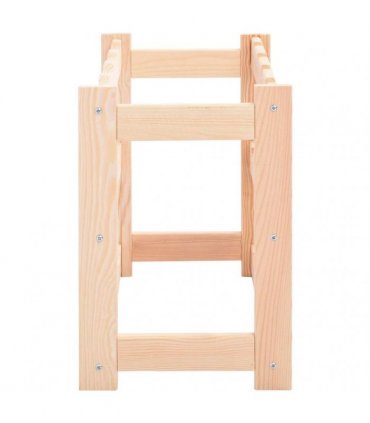 vidaXL Wine Rack for 12 Bottles Pinewood