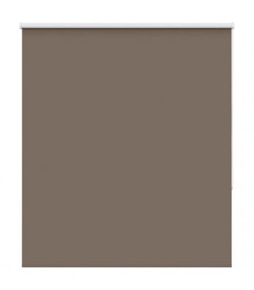 vidaXL Roller Blind Blackout Coffee 130x150 cm Fabric Width 126.6 cm Polyester