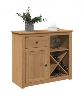 vidaXL Sideboard with Drawer PANAMA 93x40x80 cm Solid Wood Pine