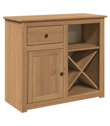 vidaXL Sideboard with Drawer PANAMA 93x40x80 cm Solid Wood Pine