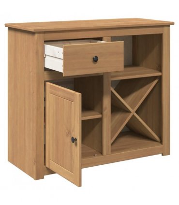 vidaXL Sideboard with Drawer PANAMA 93x40x80 cm Solid Wood Pine