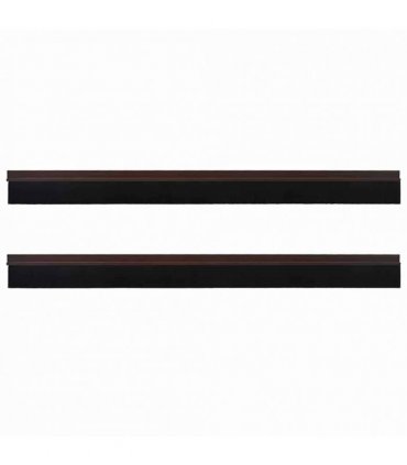 vidaXL Self-adhesive Door Brush Seals 2 pcs Brown 100 cm