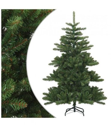 vidaXL Artificial Hinged Christmas Tree Green 150 cm PVC, steel