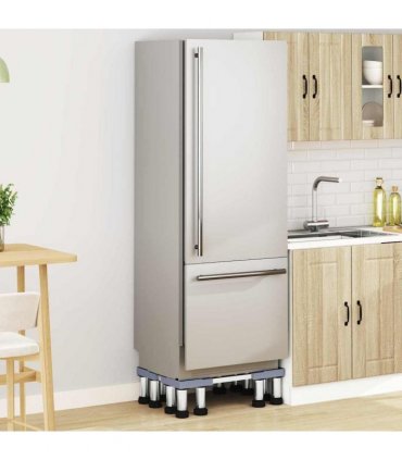 vidaXL Washing Machine Base Grey 67 x 67 x 21.5 cm Stainless Steel