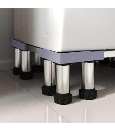 vidaXL Washing Machine Base Grey 67 x 67 x 21.5 cm Stainless Steel