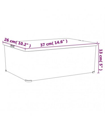 vidaXL Plastic Storage Boxes 3 pcs 10 L Stackable