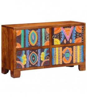 vidaXL Shoe Cabinet with Door Brown 90 x 35 x 55 cm Solid Acacia Wood