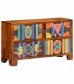 vidaXL Shoe Cabinet with Door Brown 90 x 35 x 55 cm Solid Acacia Wood