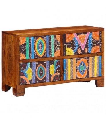 vidaXL Shoe Cabinet with Door Brown 90 x 35 x 55 cm Solid Acacia Wood