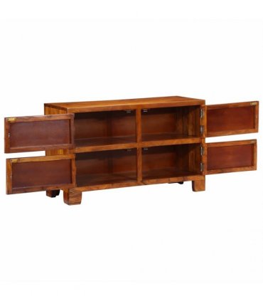 vidaXL Shoe Cabinet with Door Brown 90 x 35 x 55 cm Solid Acacia Wood