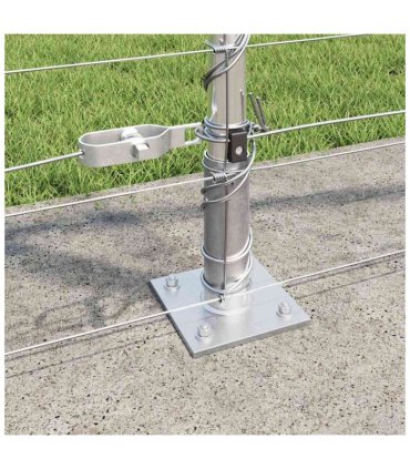 vidaXL Welded Wire Fence with Concrete Base 50 x 1.2 m Silver Mesh