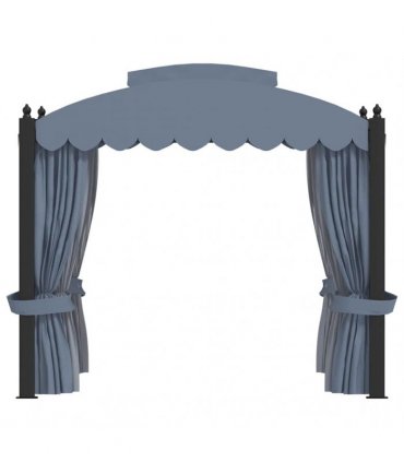 vidaXL Gazebo with Curtains 3x4 m Anthracite Steel