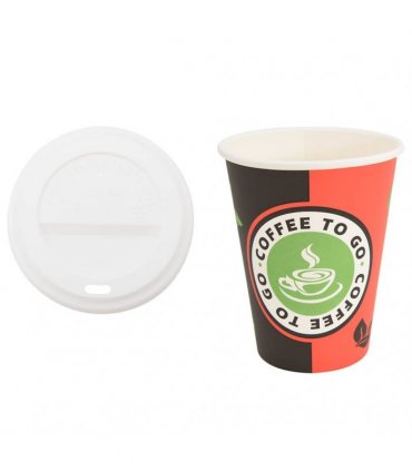 vidaXL Paper Coffee Cups with Lids 1000 pcs 4oz 100ml