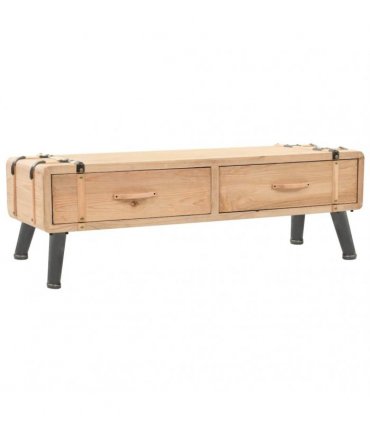 vidaXL TV Cabinet Solid Fir Wood 120x33x35 cm