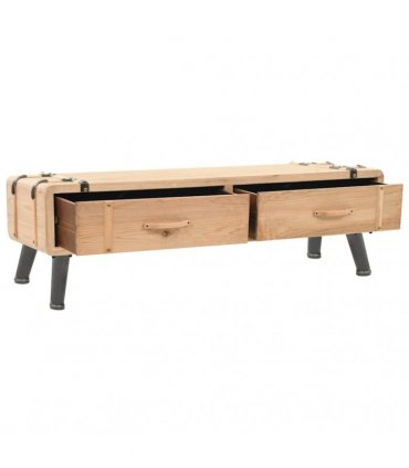 vidaXL TV Cabinet Solid Fir Wood 120x33x35 cm