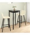 vidaXL Bar Table MDF Black 55x55x107 cm