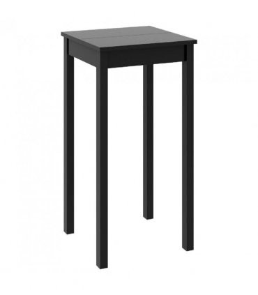 vidaXL Bar Table MDF Black 55x55x107 cm
