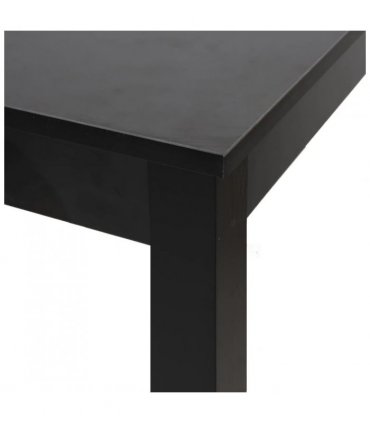 vidaXL Bar Table MDF Black 55x55x107 cm