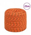 vidaXL Boat Rope Orange 10 mm 25 m Polypropylene