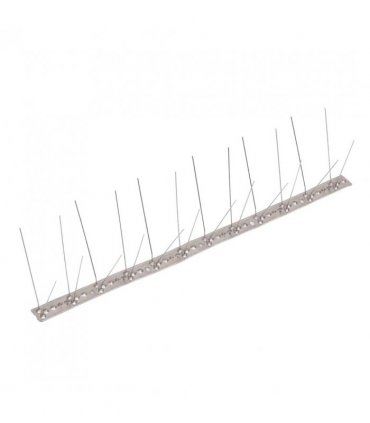 vidaXL 4-row Stainless Steel Bird & Pigeon Spikes Set of 20 10 m