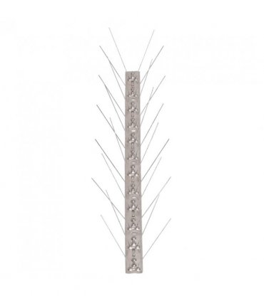 vidaXL 4-row Stainless Steel Bird & Pigeon Spikes Set of 20 10 m