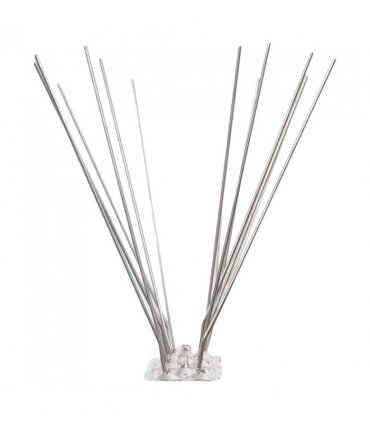 vidaXL 4-row Stainless Steel Bird & Pigeon Spikes Set of 20 10 m